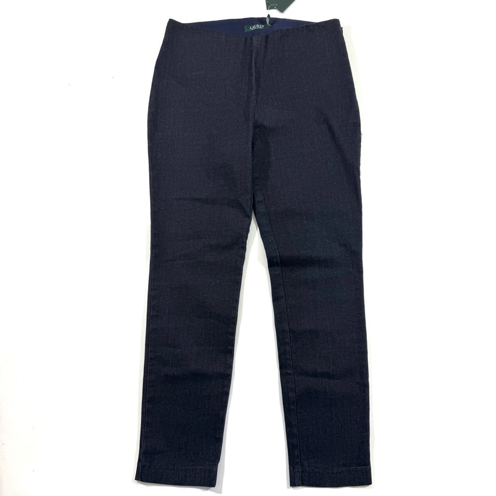 New Lauren Ralph Lauren Side Zip Denim Skinny Legging Jeans